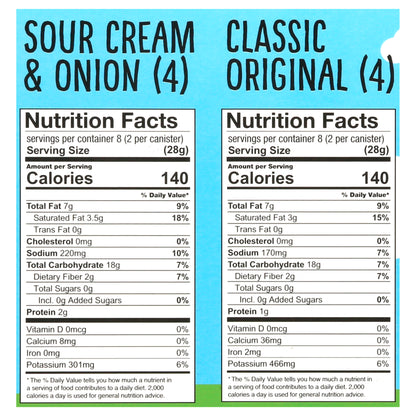 The Good Crisp Company 8 Pack Sour Cream & Onion/Classic Original Potato Crisps 8 ea