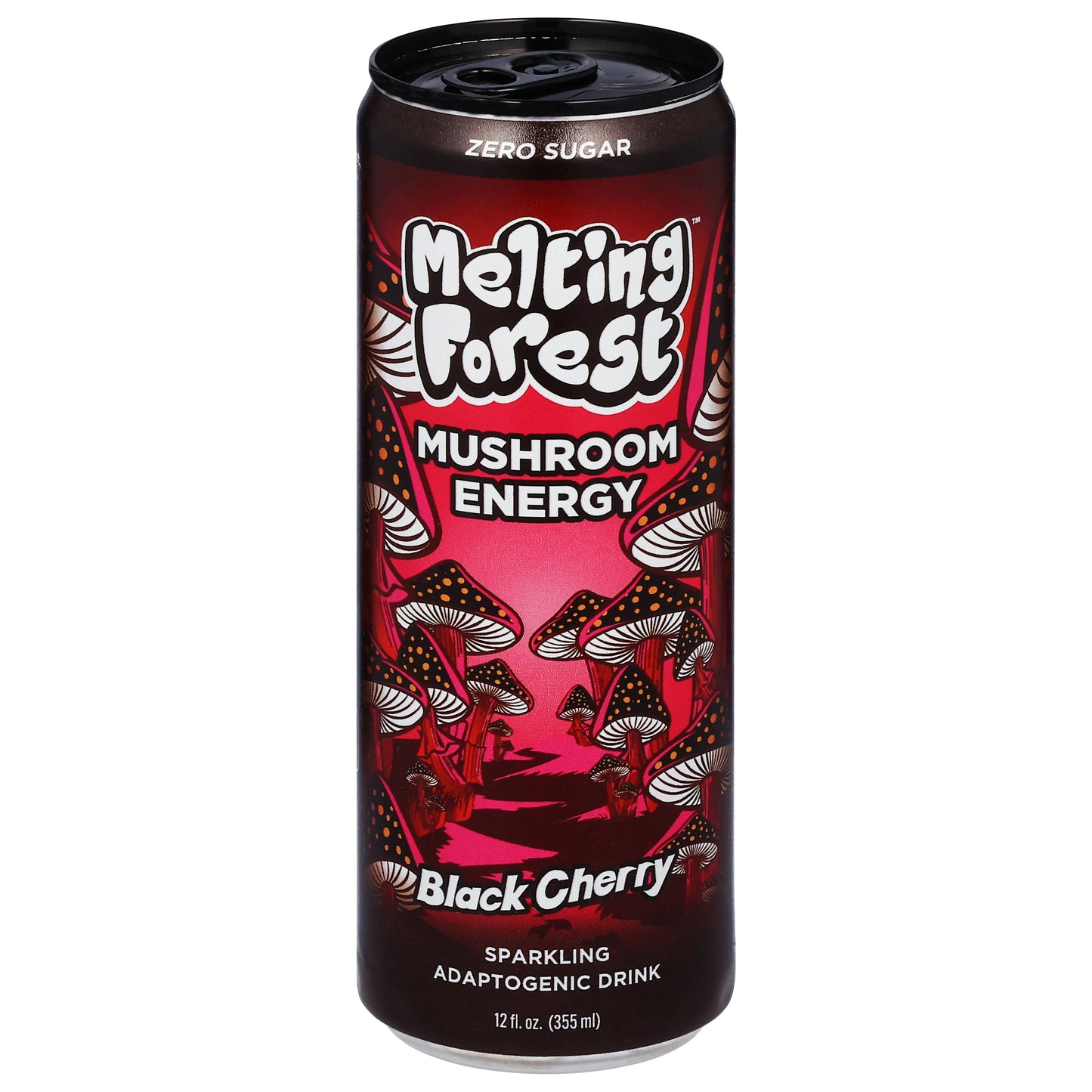 Melting Forest Sparkling Black Cherry Adaptogenic Drink 12 fl oz