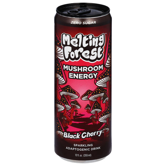 Melting Forest Sparkling Black Cherry Adaptogenic Drink 12 fl oz