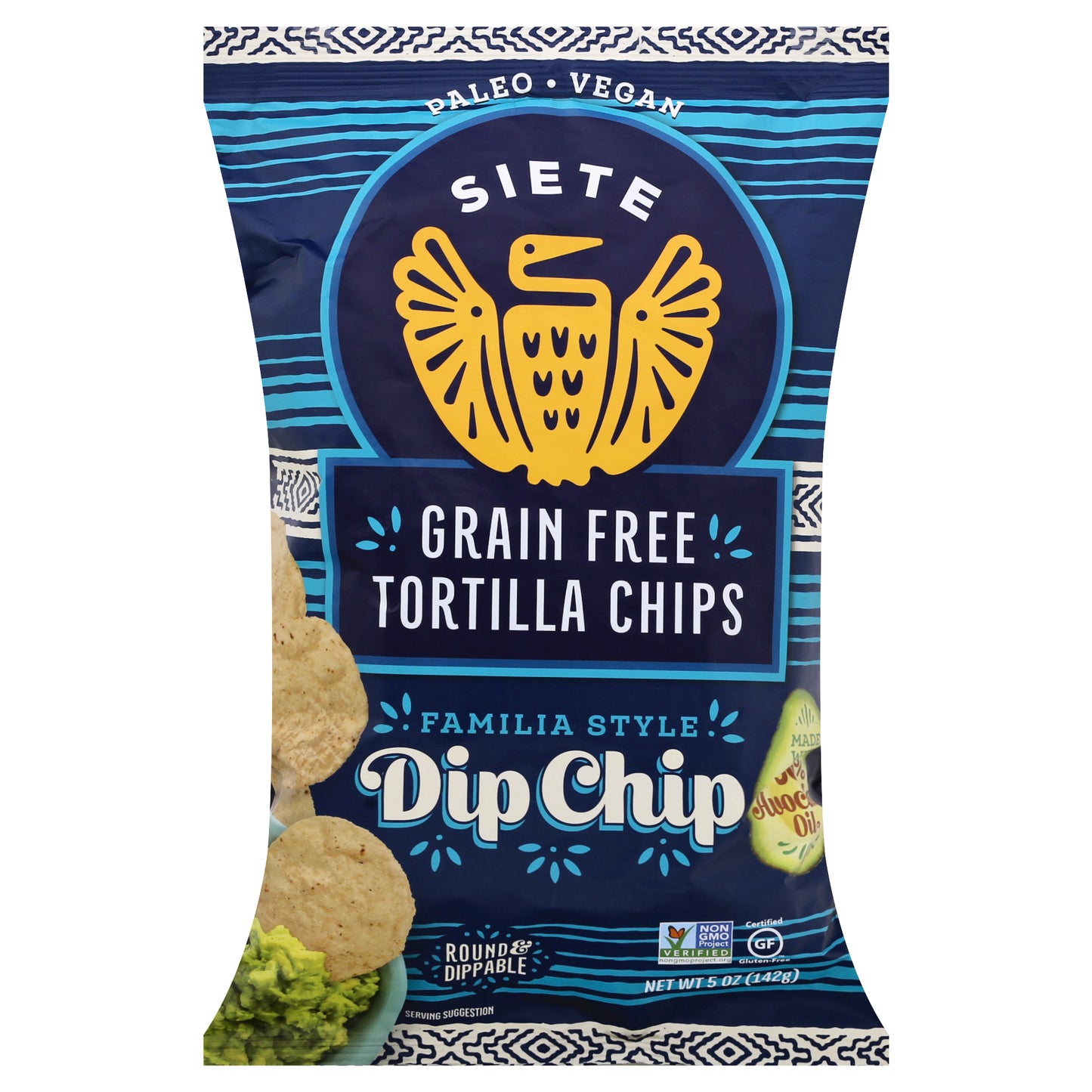 Siete Familia Style Dip Chip Grain Free Tortilla Chips 5 oz