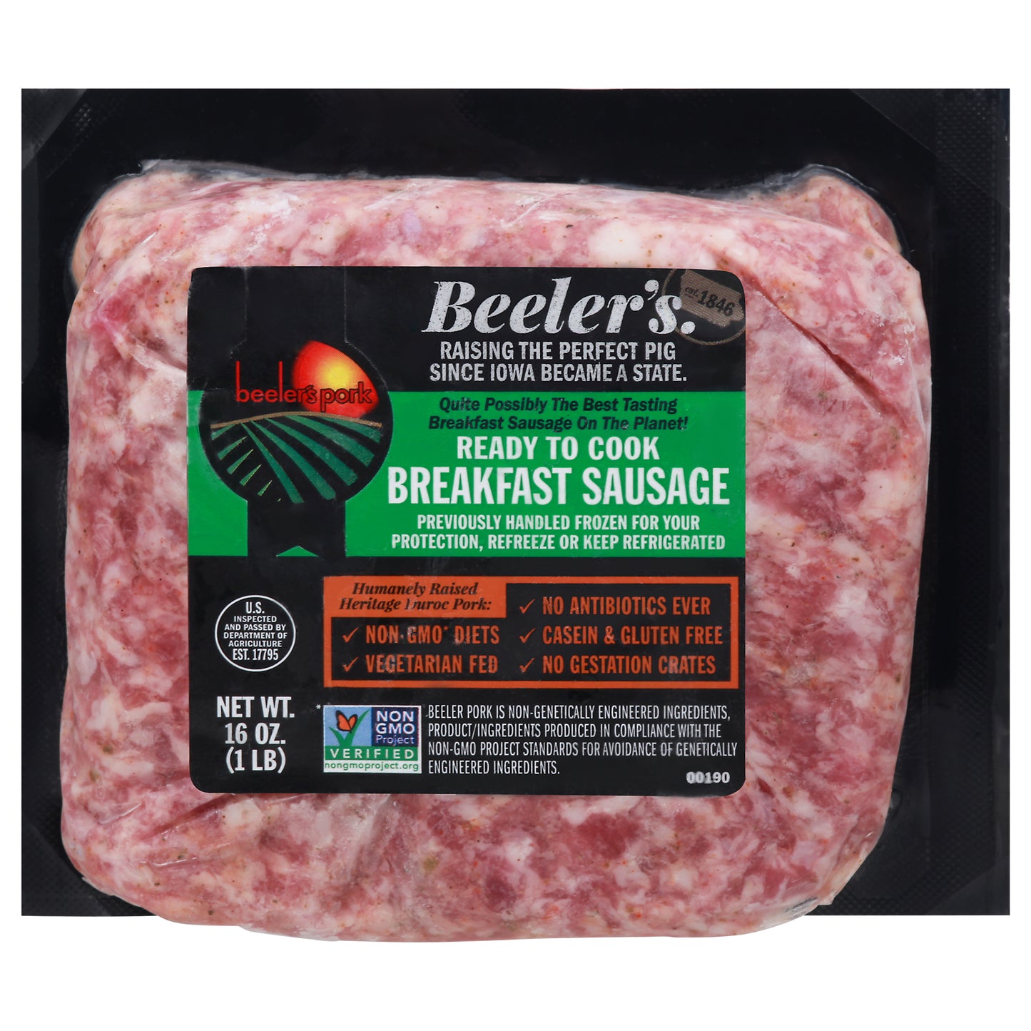 Beelers Breakfast Sausage 16 oz