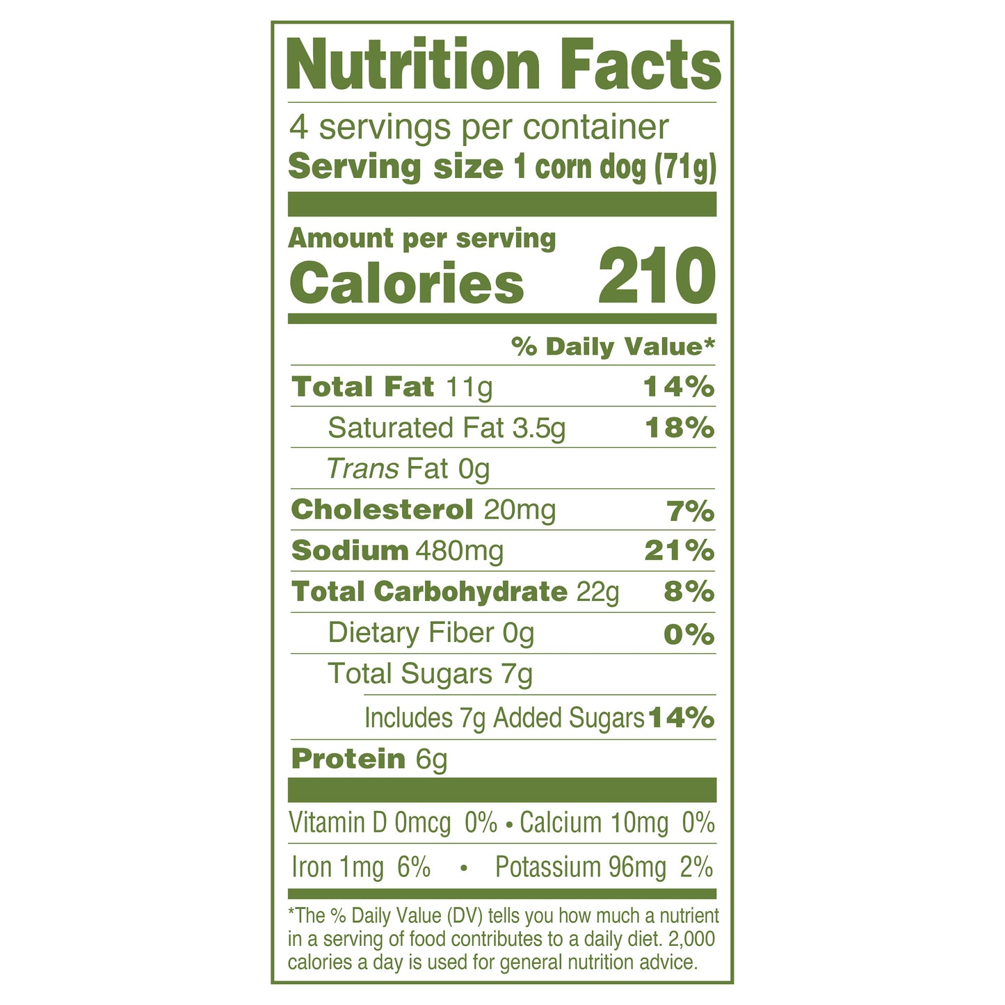 Applegate Natural Gluten-Free Uncured Beef Corn Dogs, 10oz (Frozen)