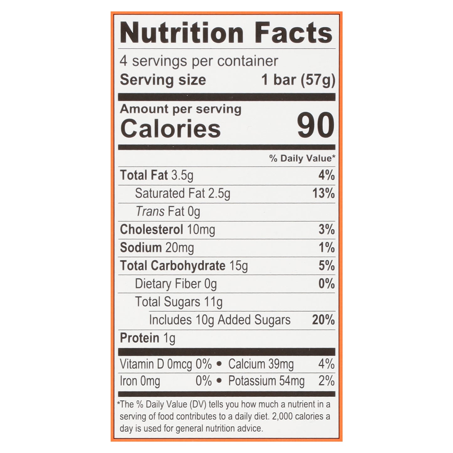 Alden's Organic Orange Cream Frozen Dessert Bar 4 - 3 fl oz Bars