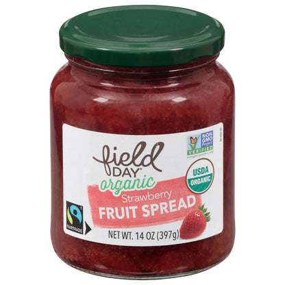 Field Day Organic Strawberry Fruit Spread 14 oz