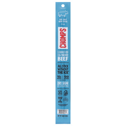 Chomps Zero Sugar Mild Sea Salt Beef Stick 1.15 oz