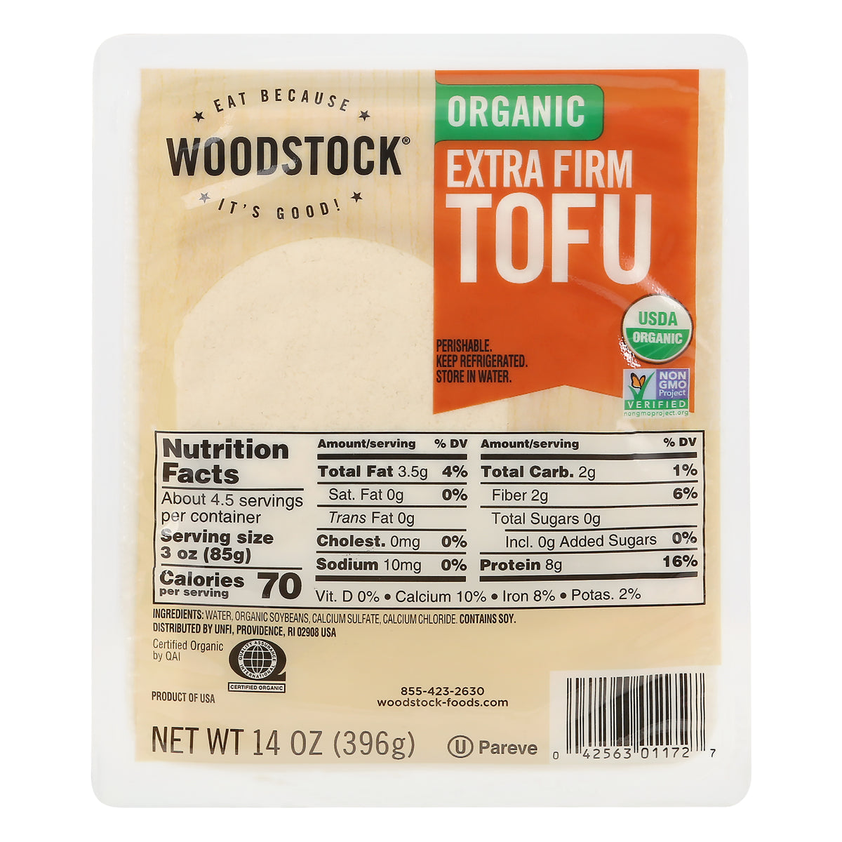 Woodstock Organic Extra Firm Tofu 14 oz