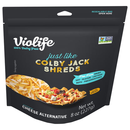 Violife Just Like Colby Jack Shreds, Dairy-Free & Vegan, 8 oz Pack