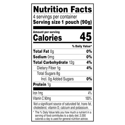 Santa Cruz Organic Unsweetened Cinnamon Applesauce 4 - 3.2 oz Pouches