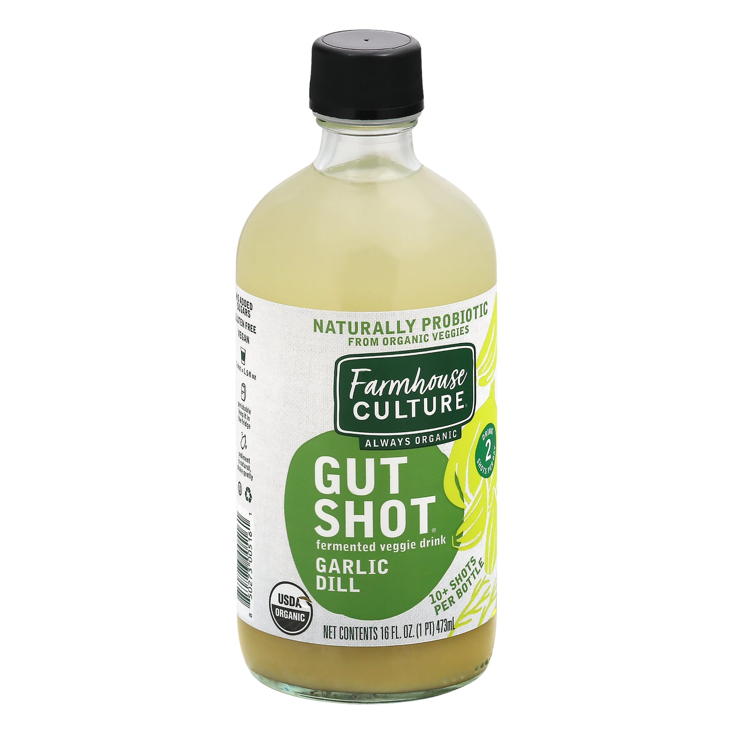 Farmhouse Culture Garlic Dill Gut Shot 16 oz