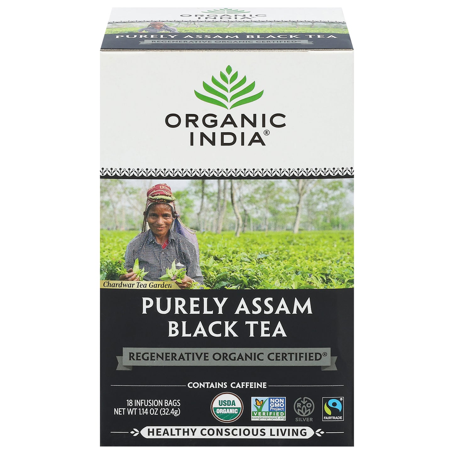 Organic India Purely Assam Black Tea 18 Bags