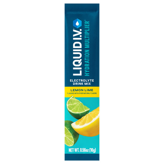 Liquid I.V.® Hydration Multiplier® - Lemon Lime - Hydration Powder Packets | Electrolyte Powder Drink Mix | Convenient Single-Serving Sticks | Non-GMO | Single Stick