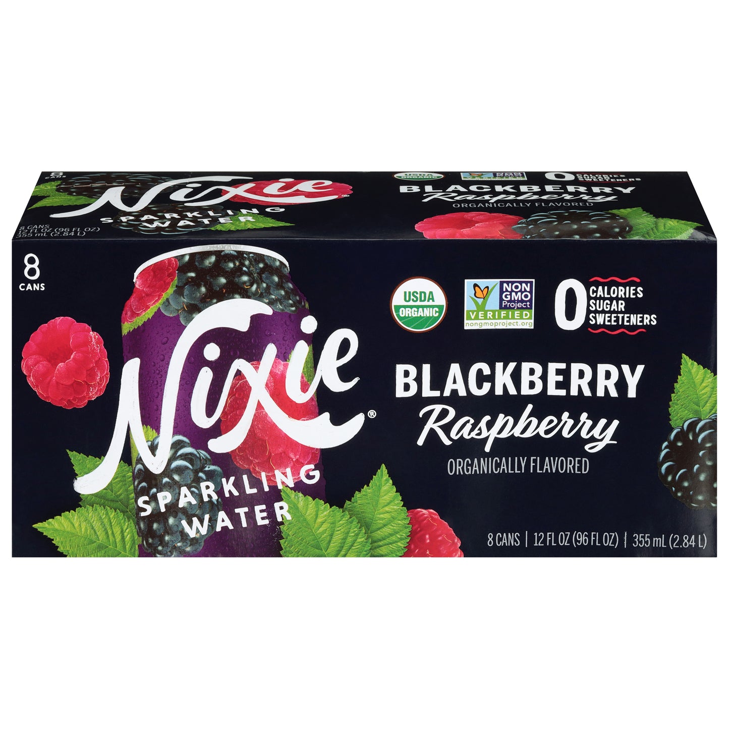 Nixie Blackberry Raspberry Sparkling Water 8 - 12 fl oz Cans