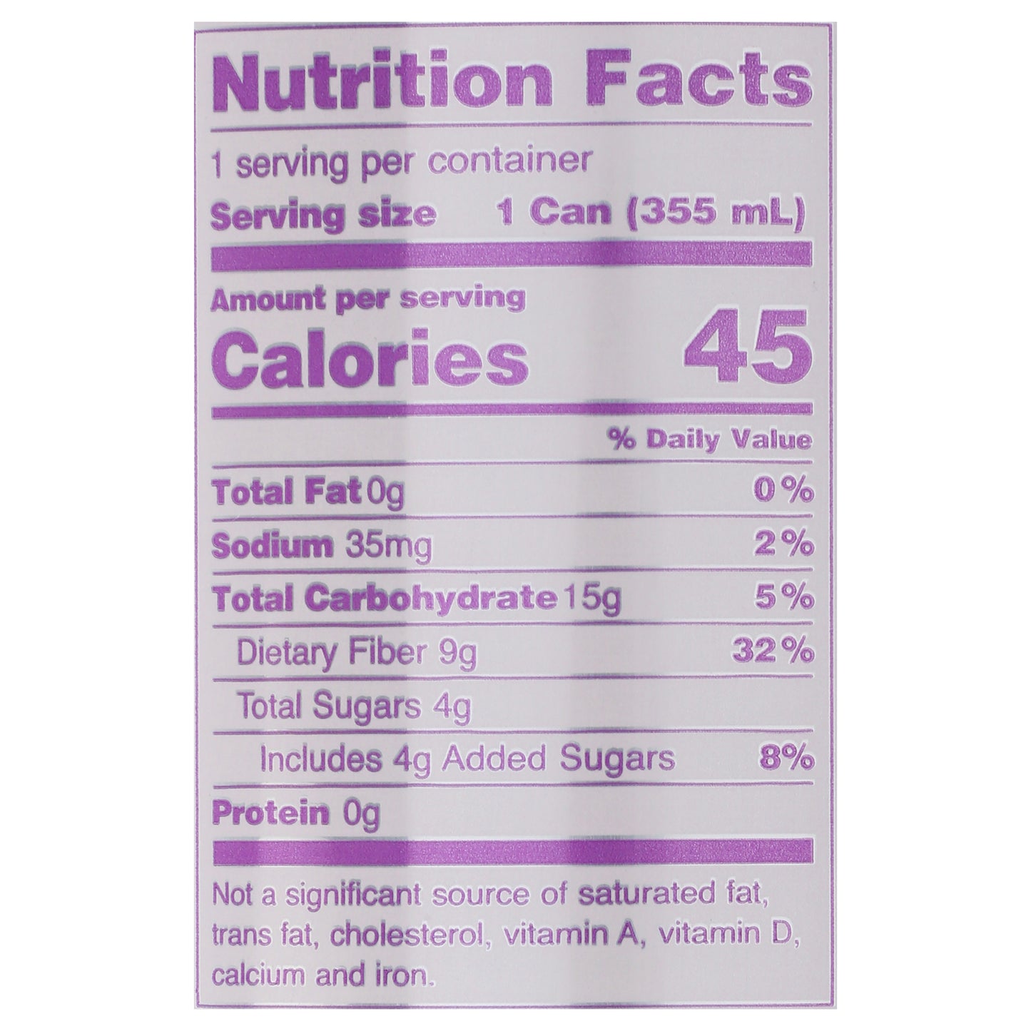 OLIPOP Classic Grape, A New Kind of Soda 12 fl oz