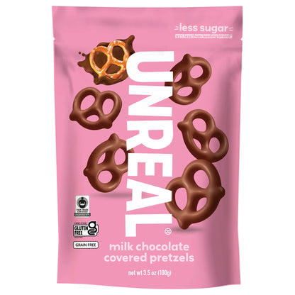 UNREAL Milk Chocolate Covered Pretzels (3.5 oz)