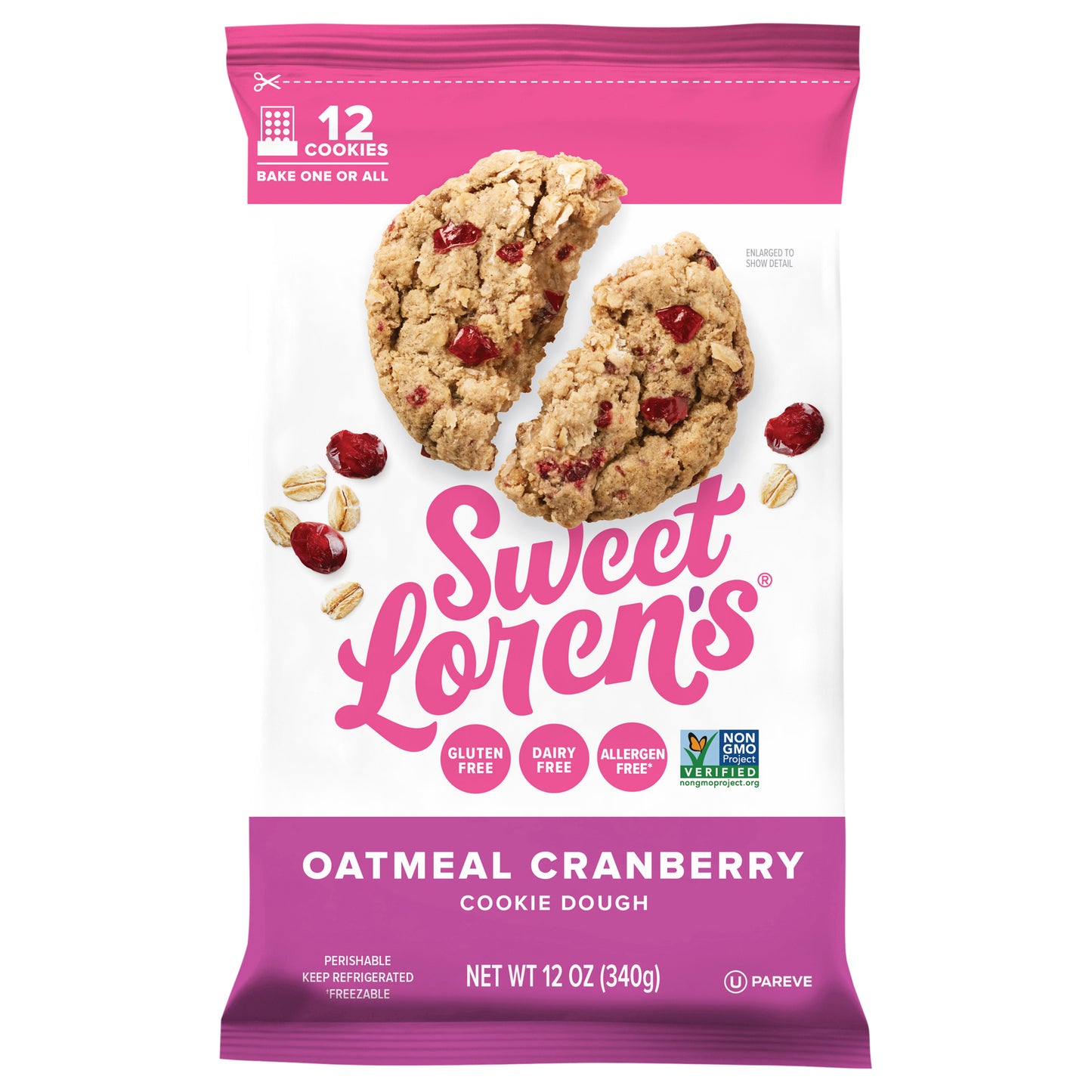 Sweet Loren's Oatmeal Cranberry Cookie Dough 12 oz