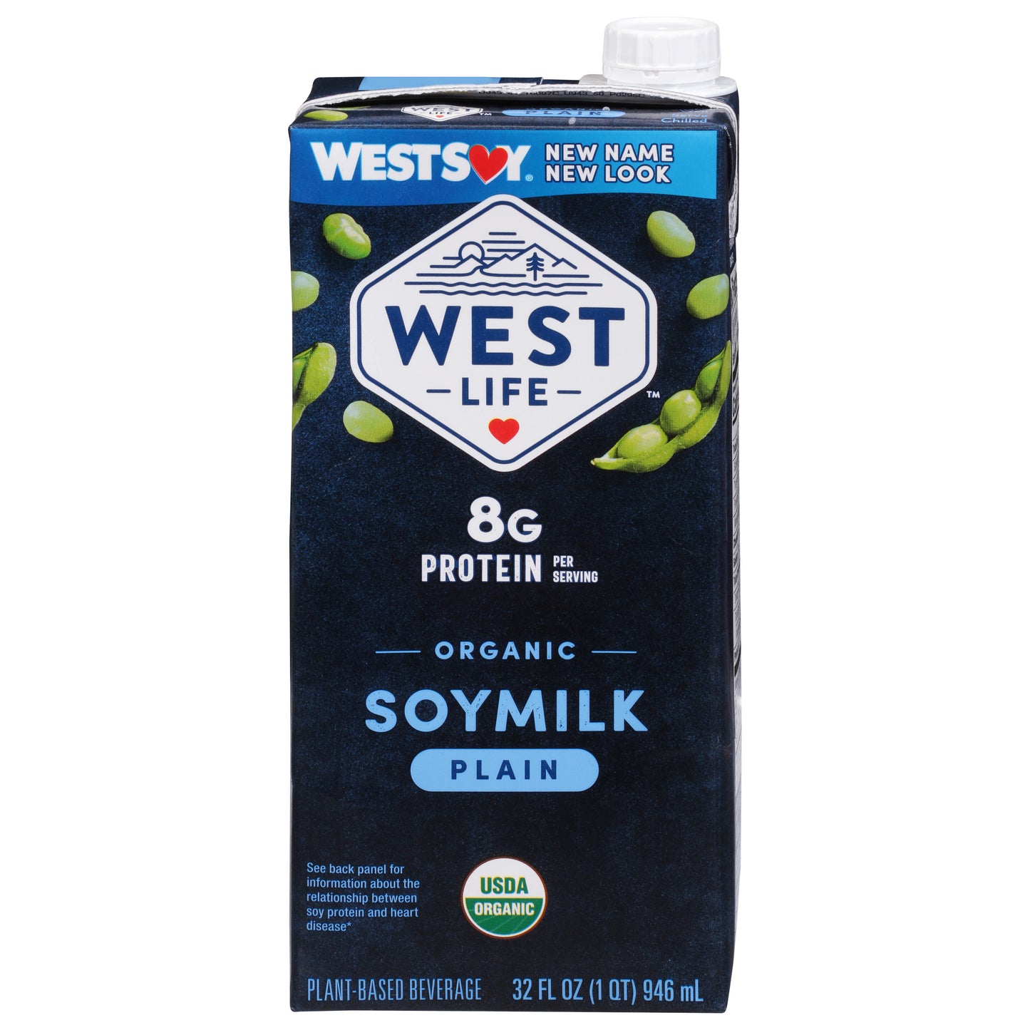 West Life Organic Plain Soymilk 32 fl oz