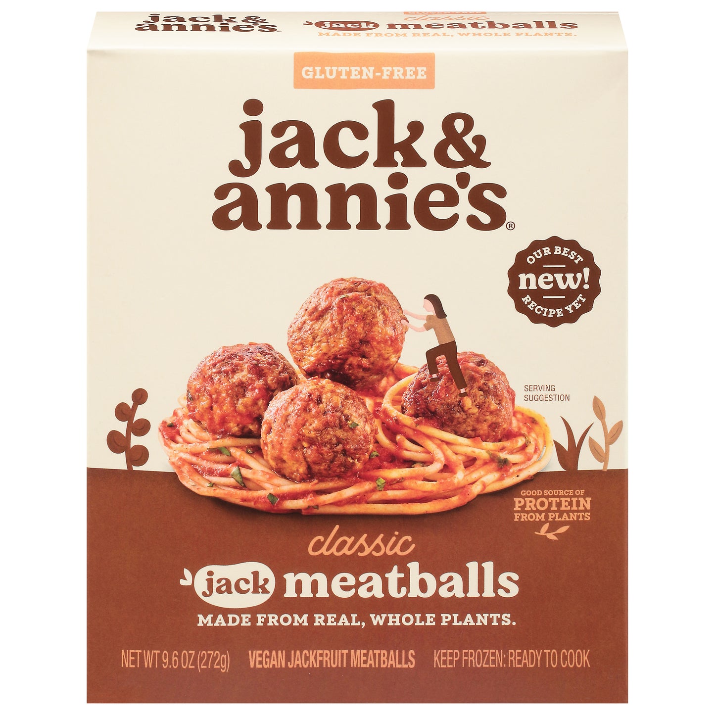 Jack & Annie's Vegan Classic Jack Meatballs 9.6 oz