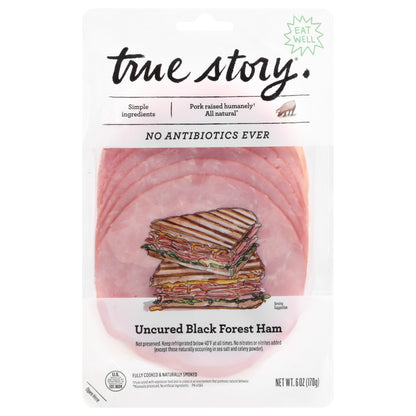 True Story Uncured Black Forest Ham 6 oz