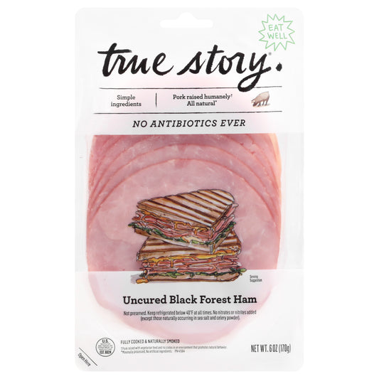 True Story Uncured Black Forest Ham 6 oz