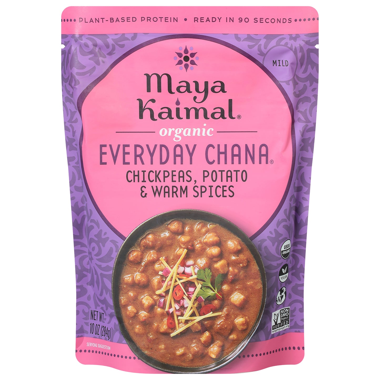 Maya Kaimal Mild Chickpeas, Potato & Warm Spices Everyday Chana 10 oz