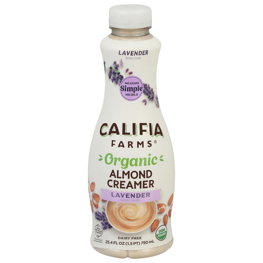 Califia Farms Organic Lavender Almond Creamer 25.4 fl oz