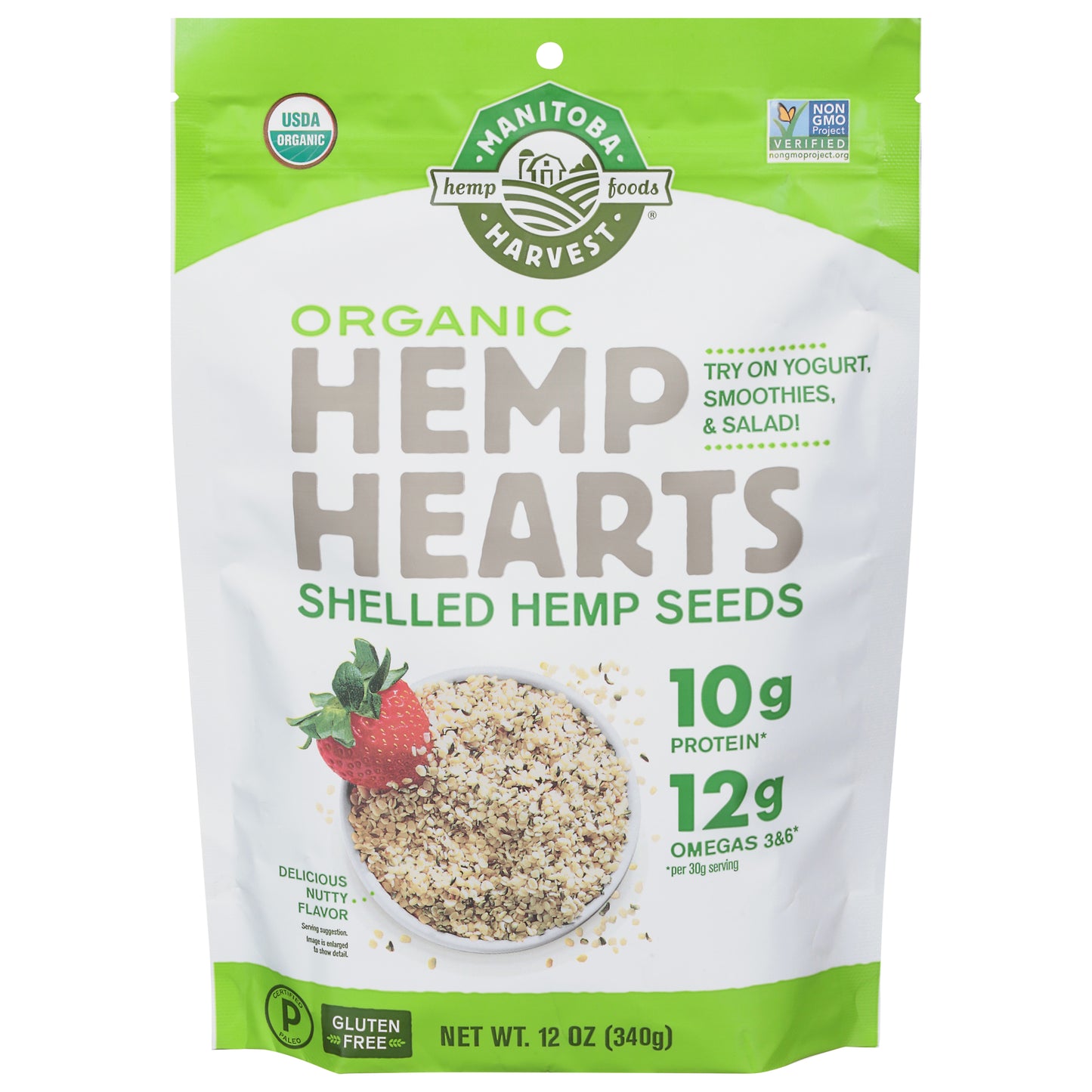 Manitoba Harvest Organic Hemp Hearts 12 oz