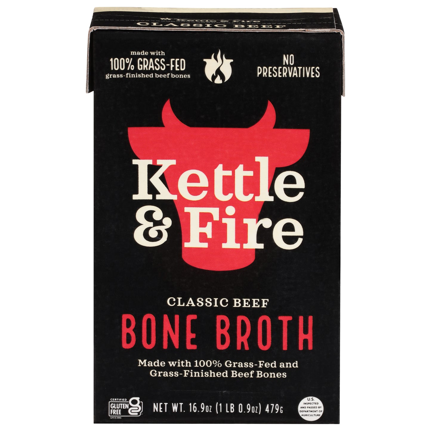 Kettle & Fire Classic Beef Bone Broth 16.9 oz