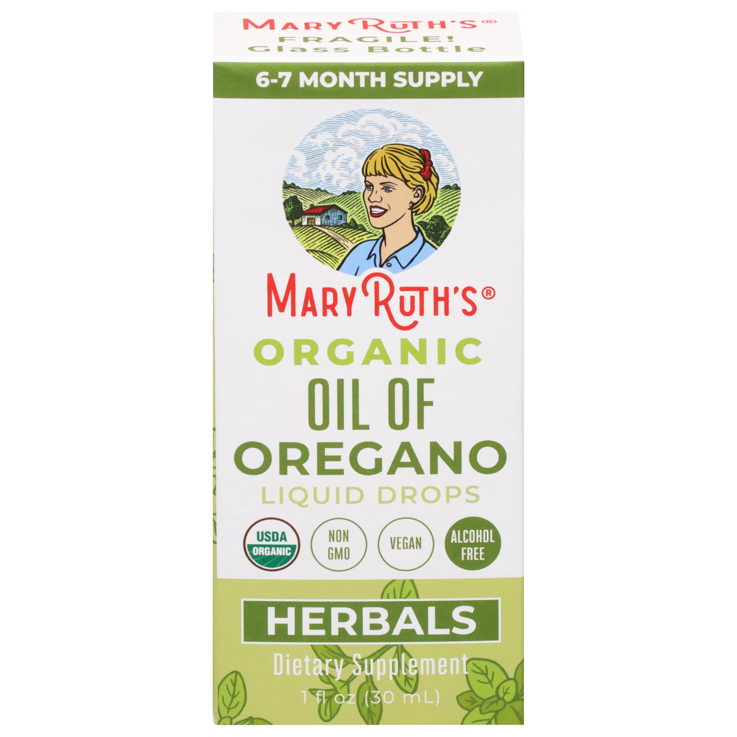 MaryRuth's Vegan Organic Oil of Oregano Liquid Drops 1 fl oz