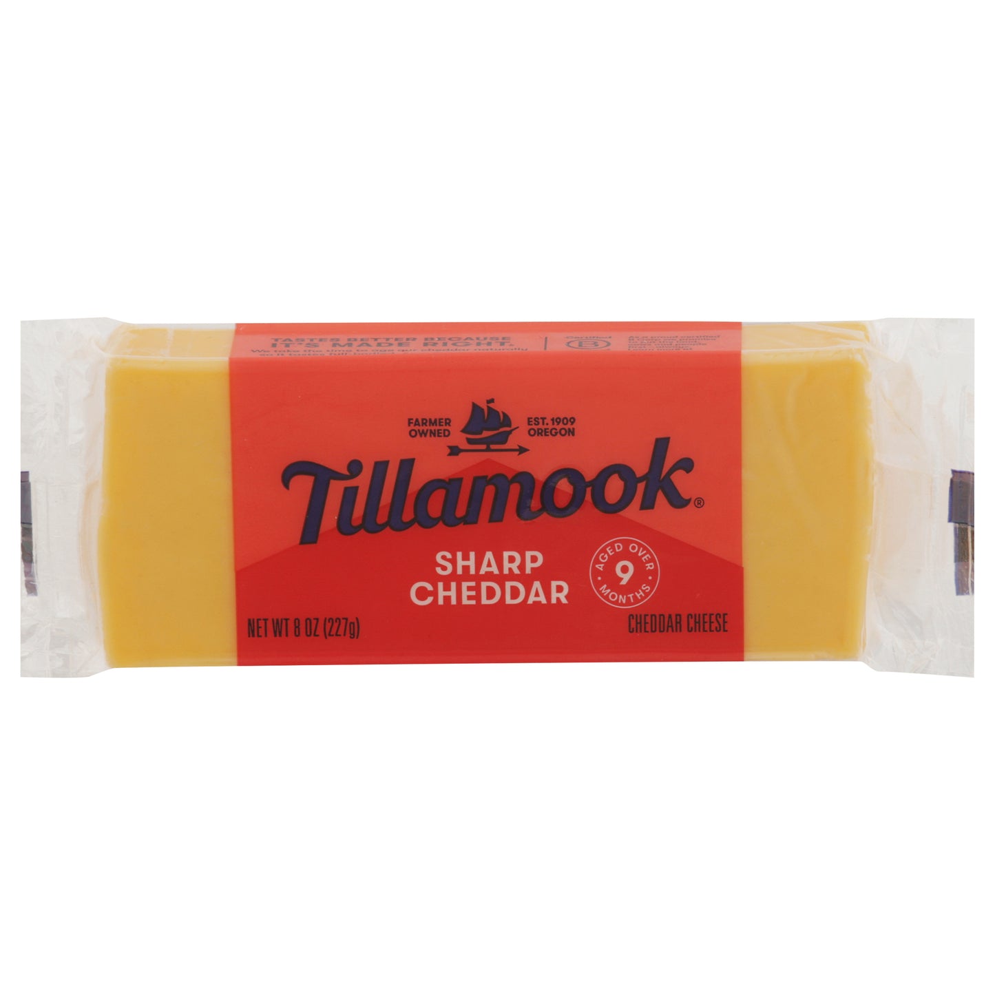 Tillamook Sharp Cheddar Cheese 8 oz