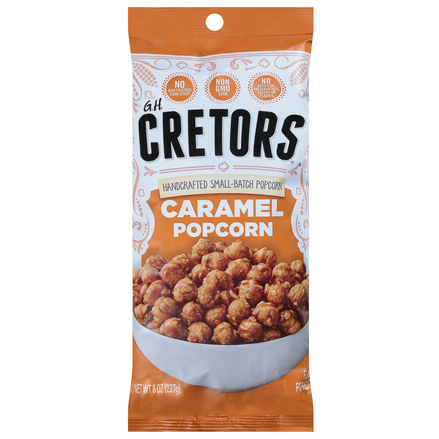 Cretors Caramel Flavored Popped Corn 8 oz