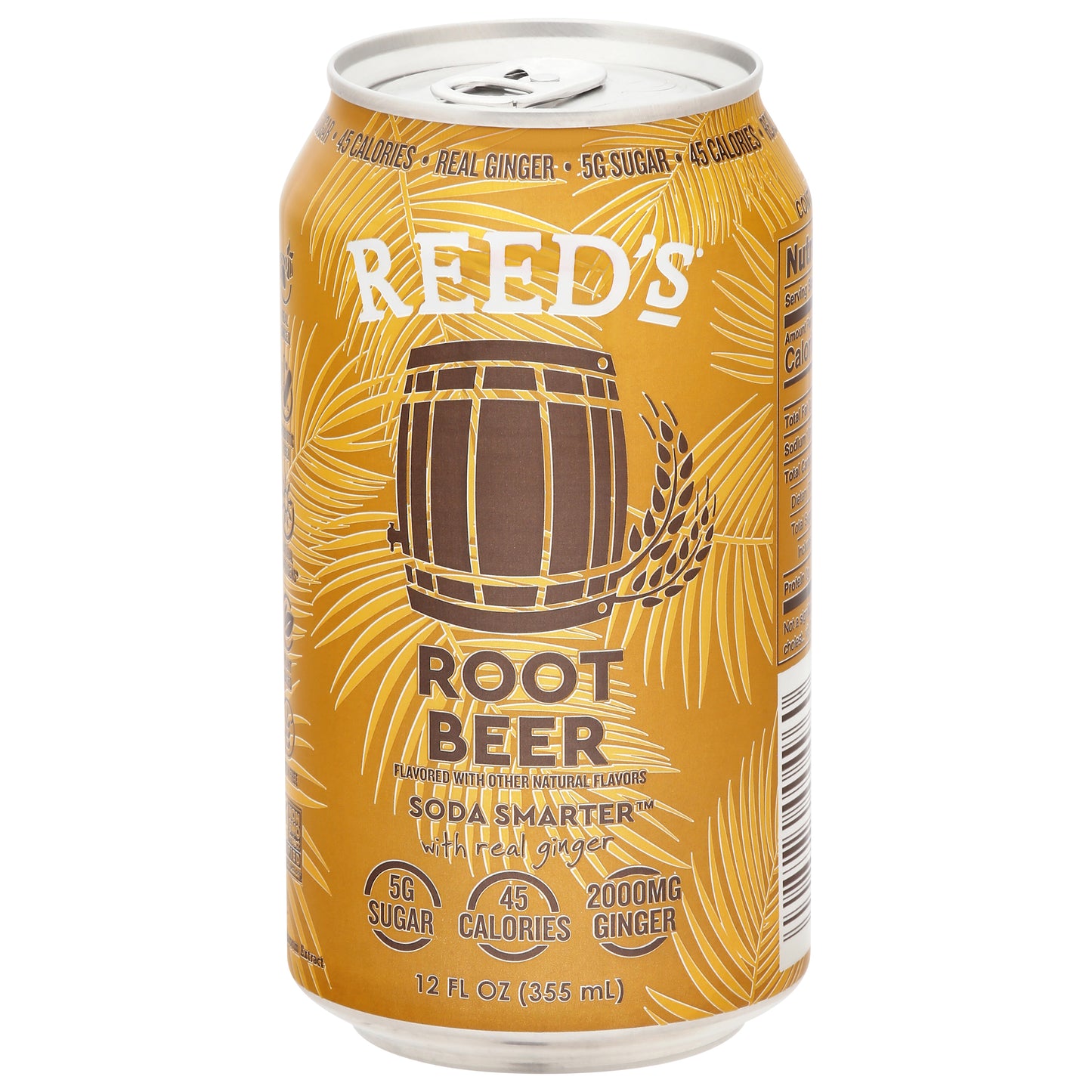 Reed's Soda Smarter Root Beer with Real Ginger 12 fl oz