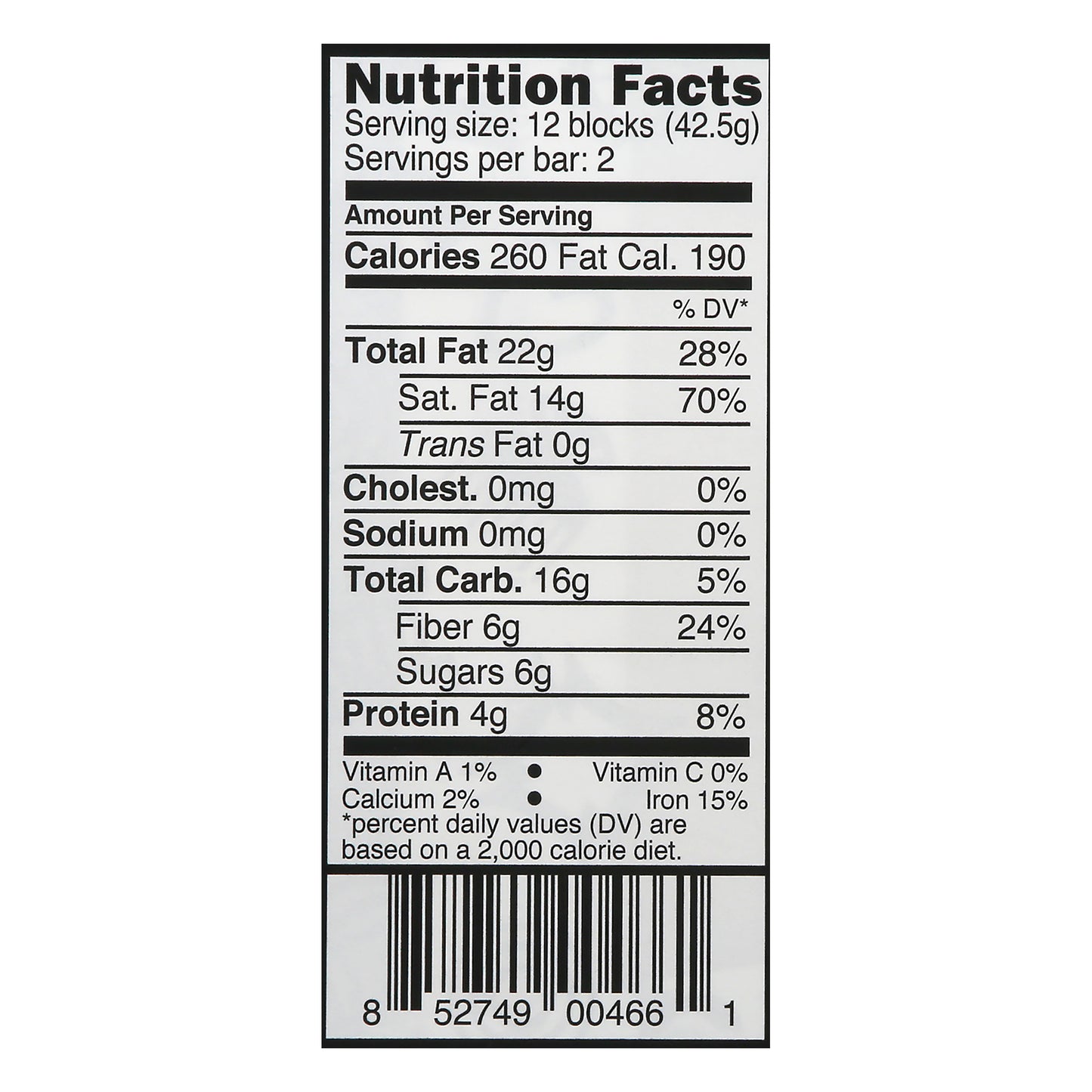 Divine Chocolate Dark Chocolate 3 oz