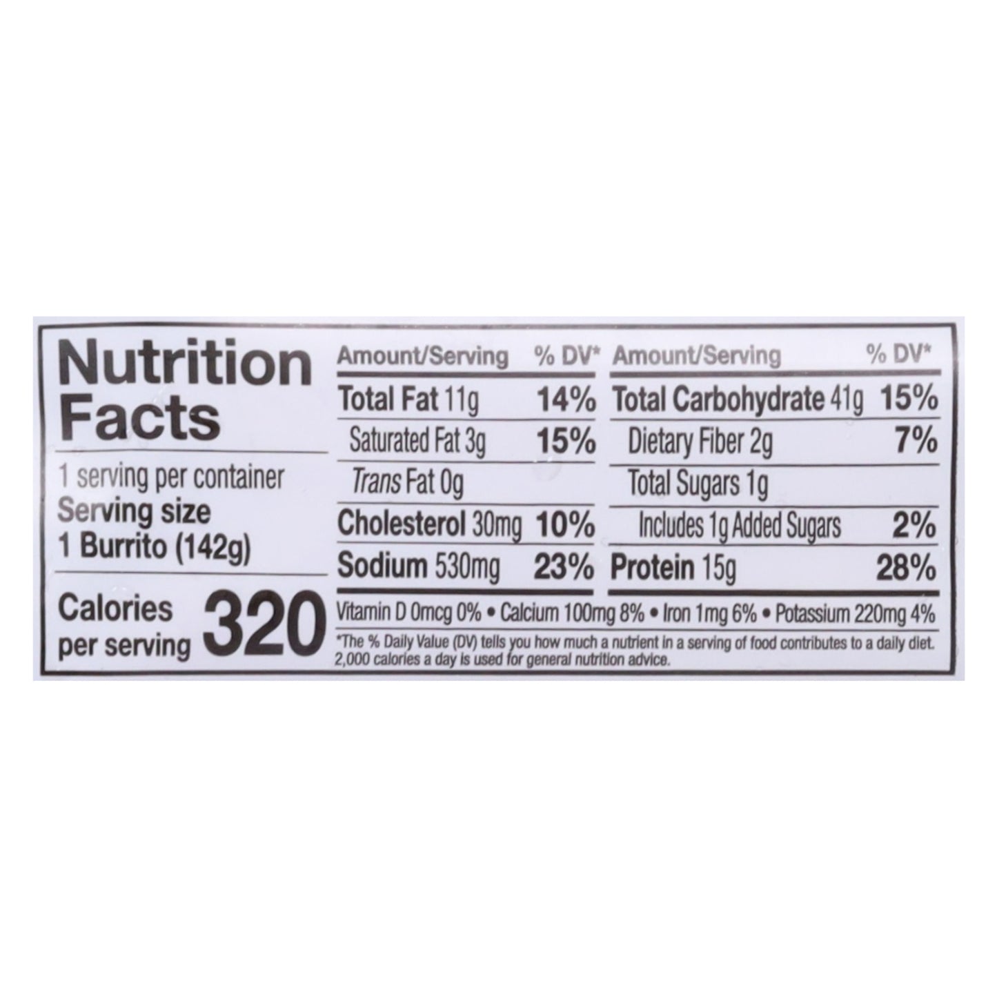 Red's Grilled Chicken & Cheddar Burrito 5 oz