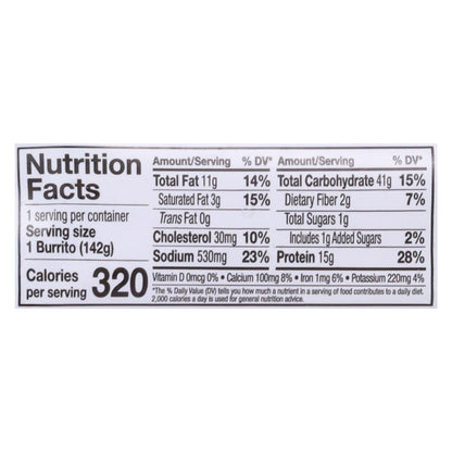 Red's Grilled Chicken & Cheddar Burrito 5 oz