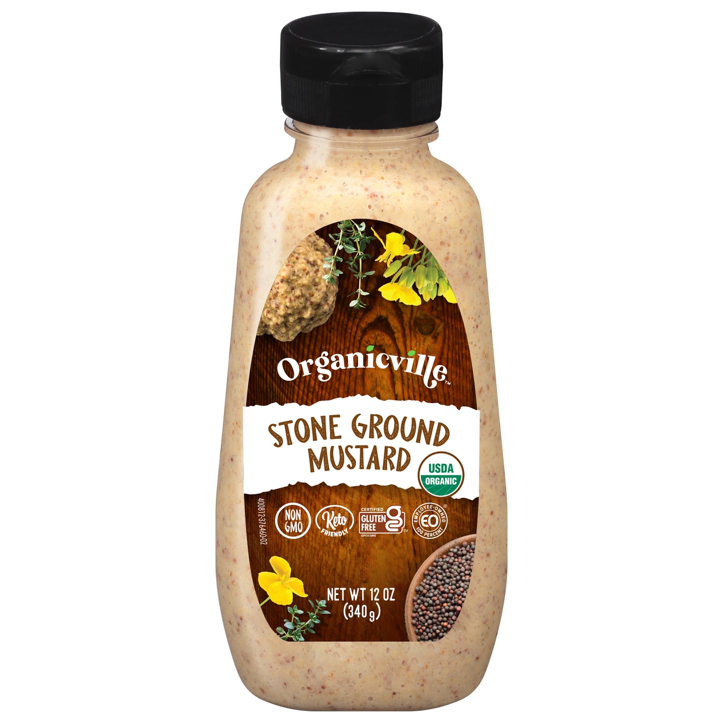 Organicville Stone Ground Mustard 12 oz