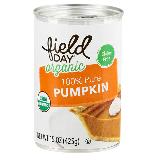 Field Day 100% Pure Organic Pumpkin 15 oz