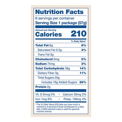Nature's Bakery Blueberry Gluten Free Fig Bars, Snack Bars, 6 Ct