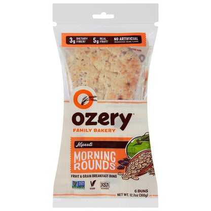 Ozery Family Bakery Morning Rounds Fruit & Grain Muesli Breakfast Buns 6 ea