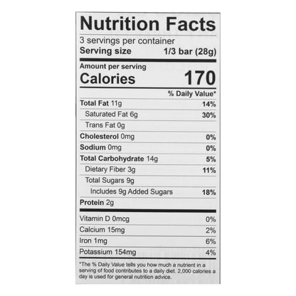 Theo Organic 70% Dark Chocolate Pure Dark 3 oz