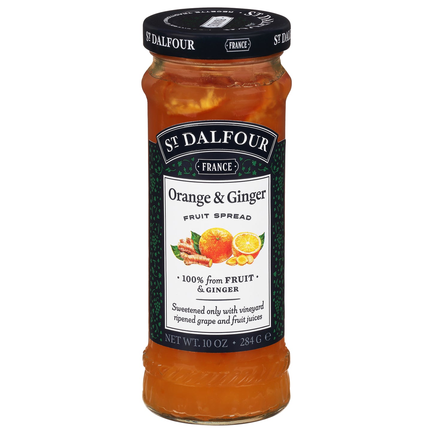 St Dalfour Orange & Ginger Fruit Spread 10 oz