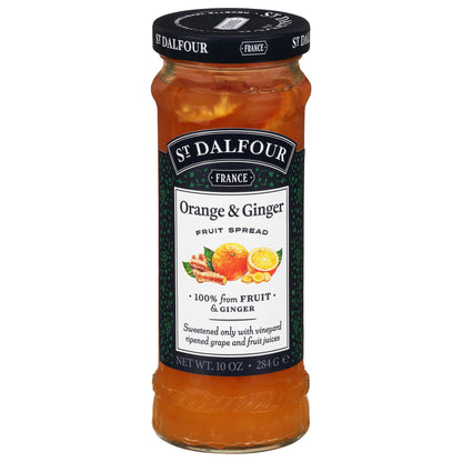 St Dalfour Orange & Ginger Fruit Spread 10 oz