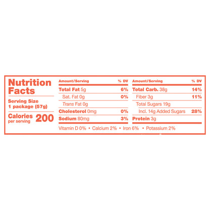 Nature's Bakery Peach Apricot Whole Wheat Fig Bar, Snack Bar, 1 Each
