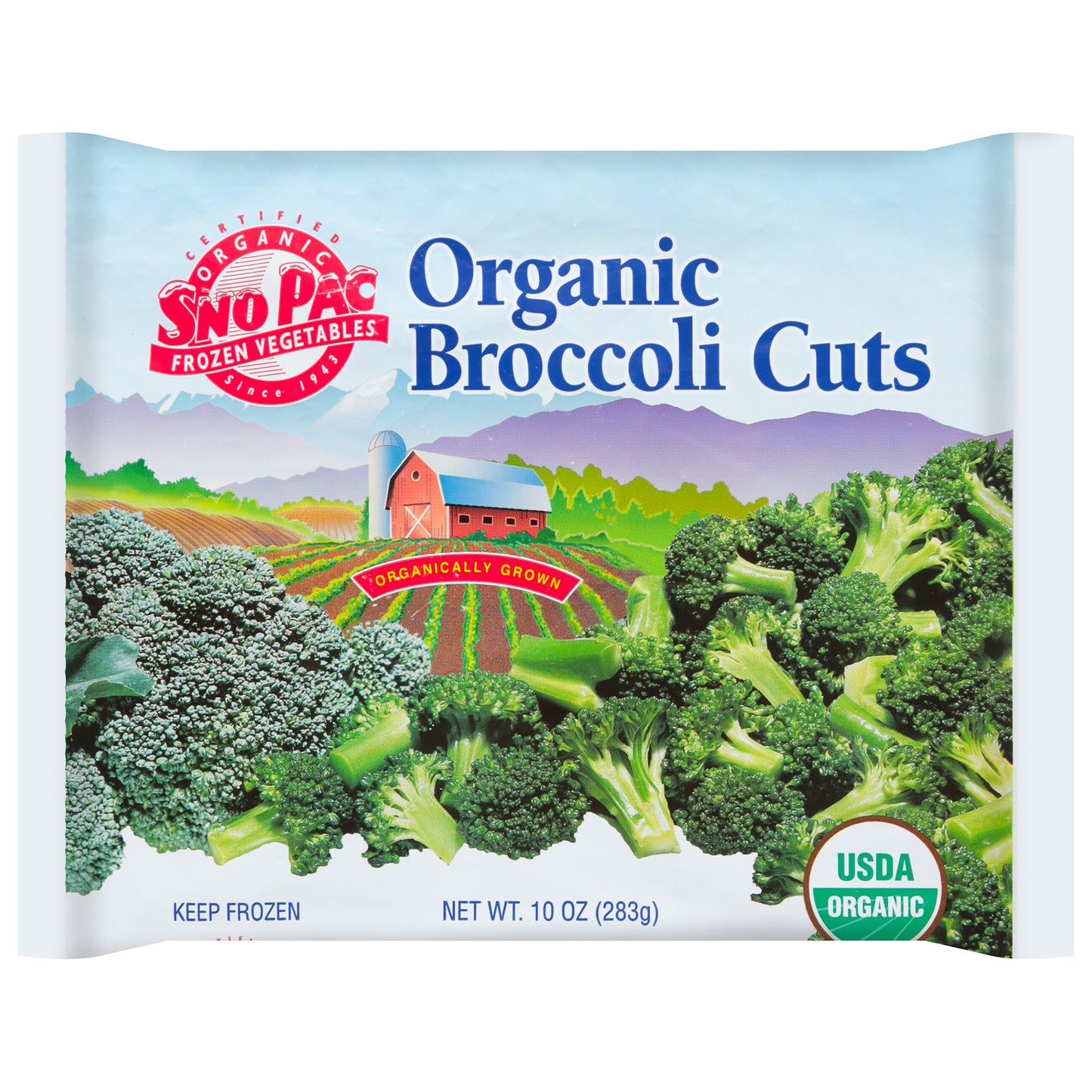 Sno Pac Organic Broccoli Cuts 10 oz