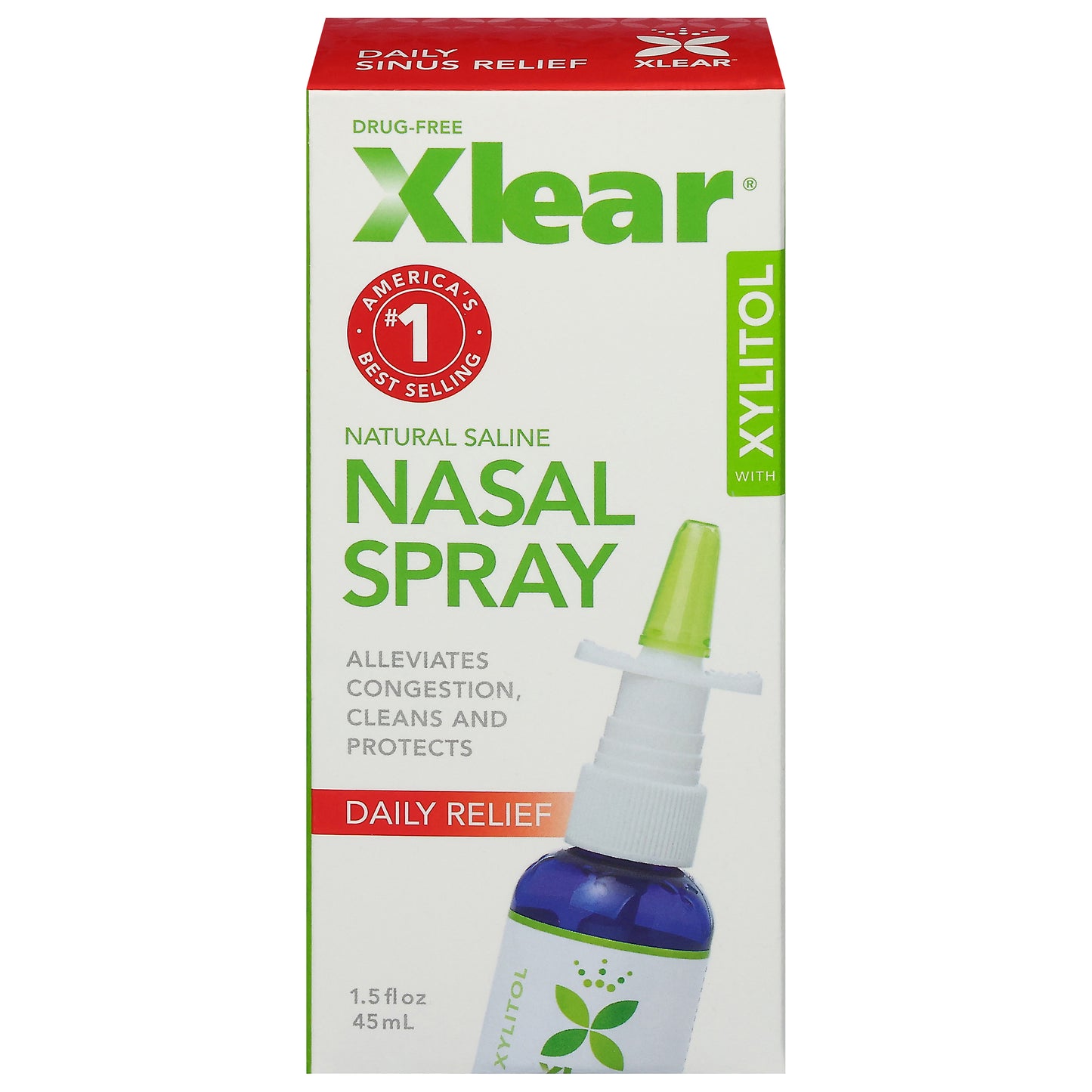 Xlear Drug-Free Daily Relief Nasal Spray with Xylitol 1.5 fl oz