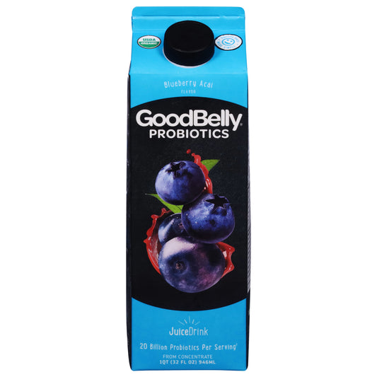 GoodBelly Probiotics Blueberry Acai Flavor Juice Drink 32 fl oz