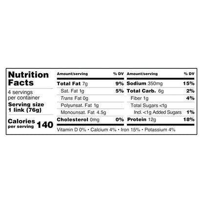 Beyond Cajun Sun Sausage 4 ea