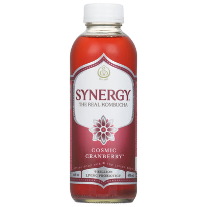 Synergy Cosmic Cranberry Kombucha 16 fl oz