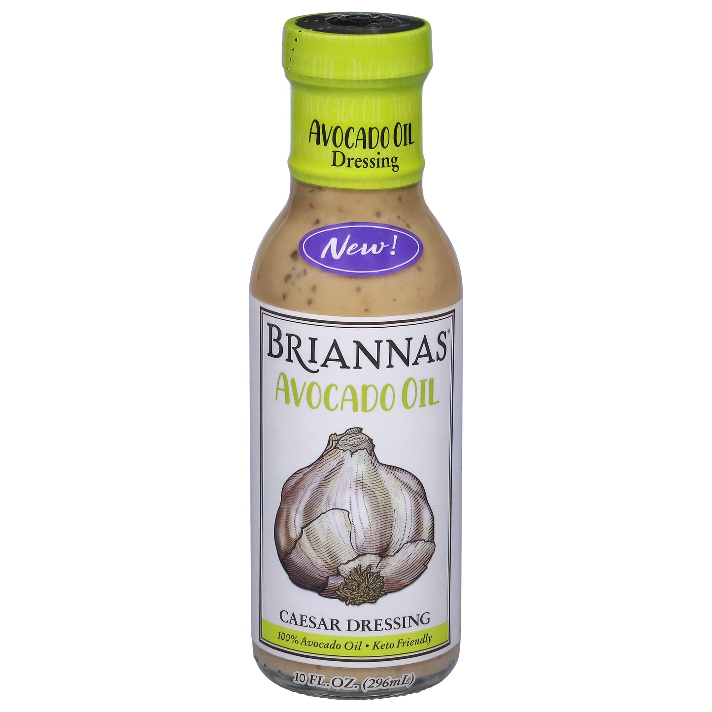Briannas Avocado Oil Caesar Dressing 10 fl oz