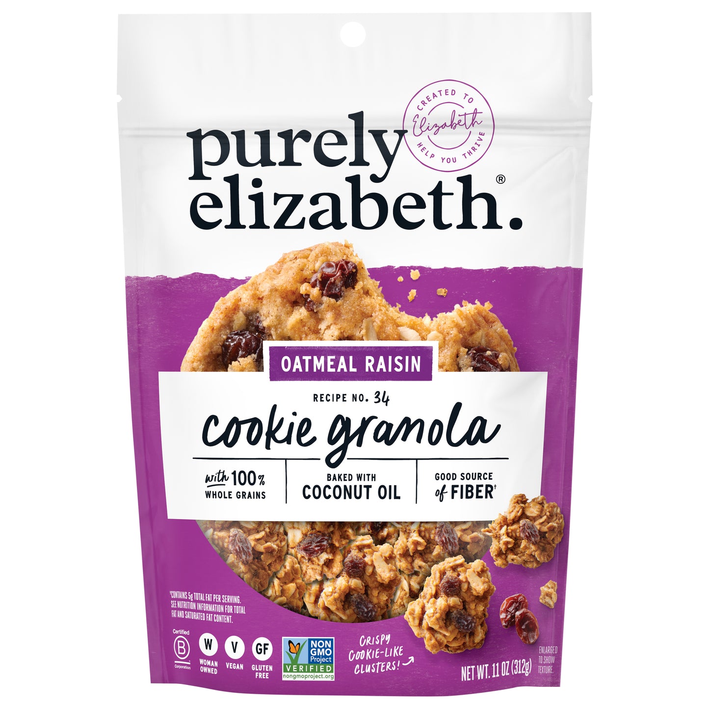 Oatmeal Raisin Cookie Granola Gluten-Free Non GMO 11 oz.