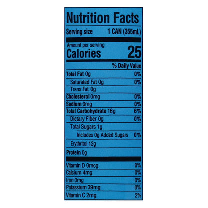 Odyssey 222 Sparkling Blue Raspberry Cognition + Energy Drink 12 fl oz